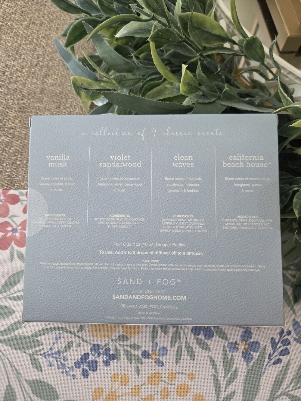 SAND + FOG Blue Diffuser Oils Set - Picture 3 of 5